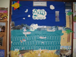 A picture made by the children's meeting following area meeting at Leigh on Sea